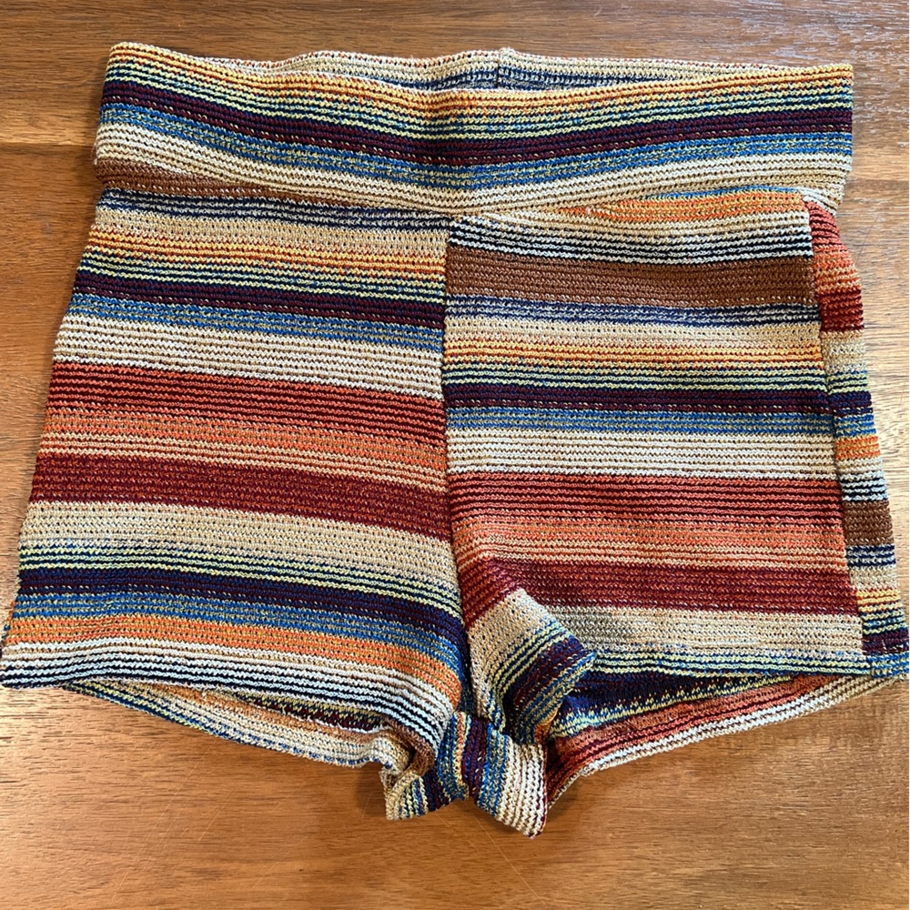 Earth toned festival shorts